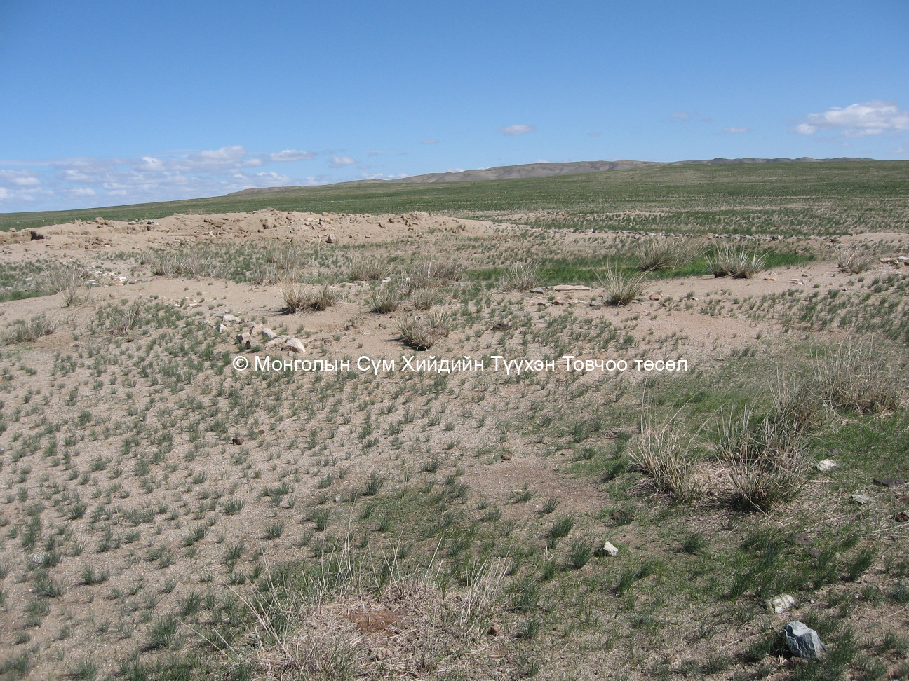 Үйзэн бэйсийн хошуу хийдийн гол дуганы туурь/9/